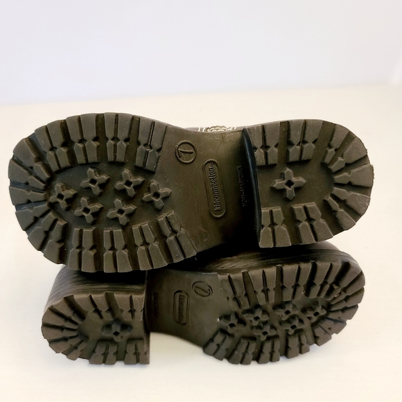 Toddler girls brown chuncky heel boots - Picture 7 of 11